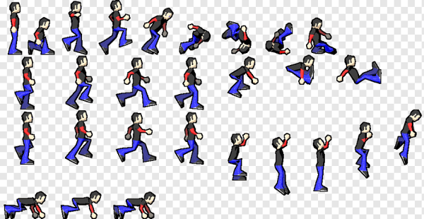 Спрайт бега 2д