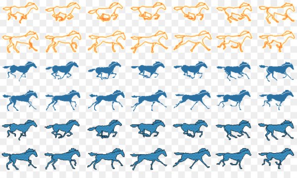 Спрайт бегущей собаки