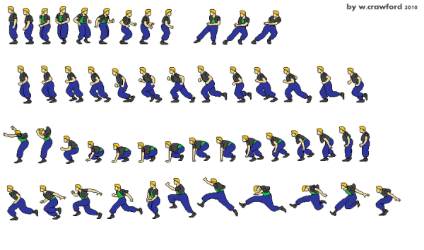 2d спрайты для раннера