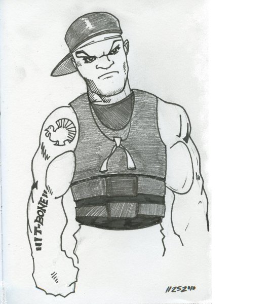 Бандит рисунок