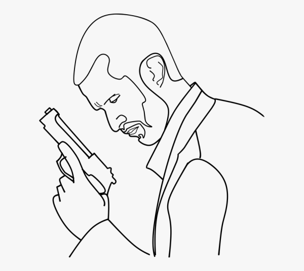 Раскраска пистолет