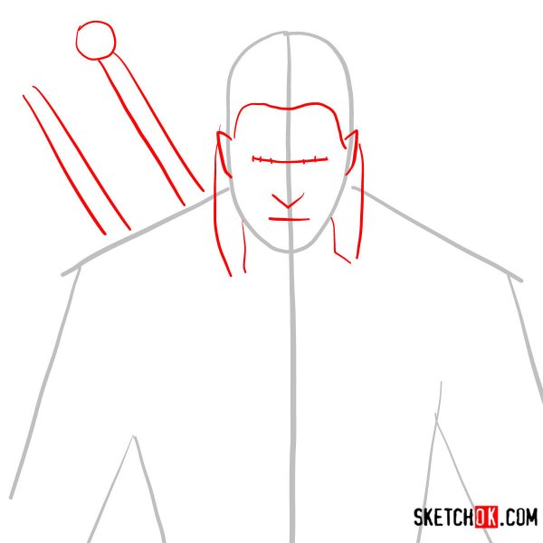 Ведьмак рисовать поэтапно