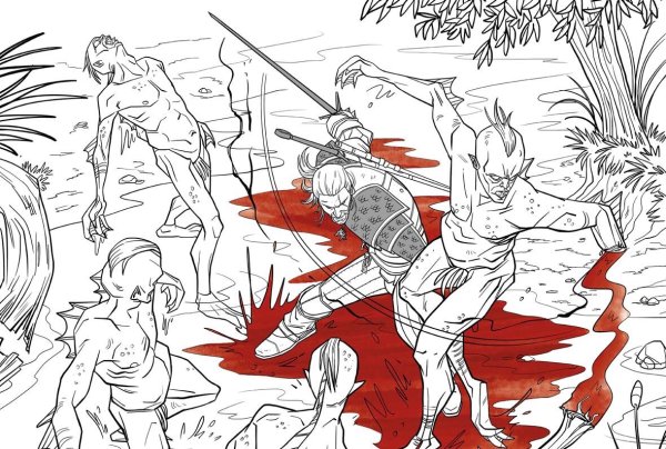 The Witcher раскраска