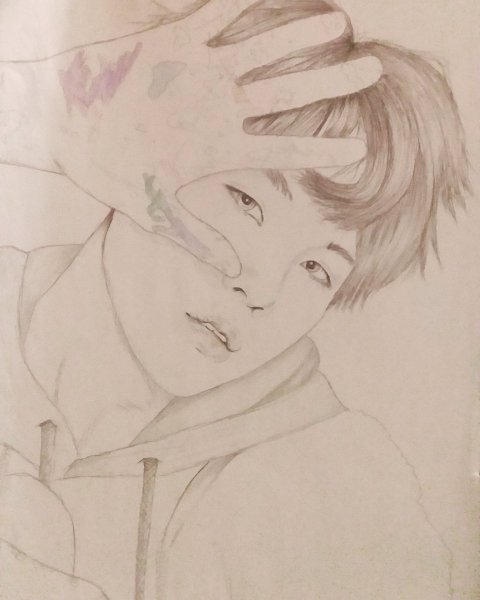 БТС для срисовки Юнги