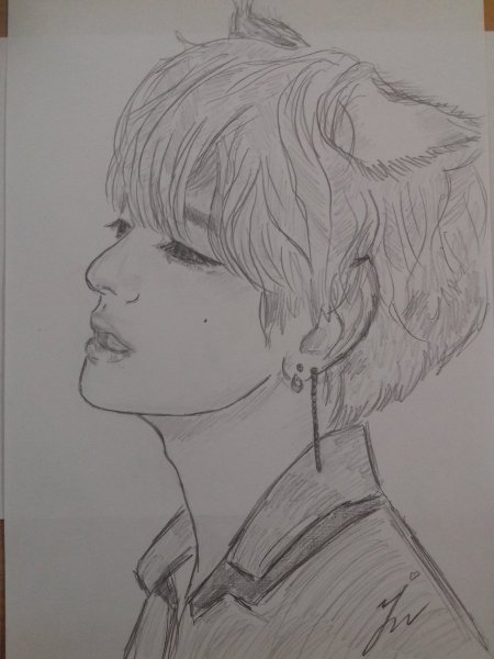 Тэхен рисунок