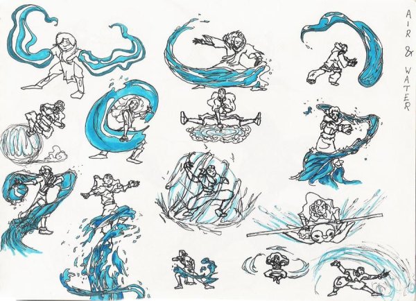 Референс позы Геншин