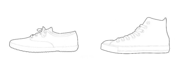 Кеды раскраска для детей