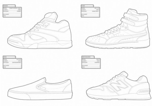 Макет кроссовок