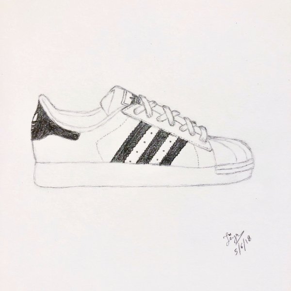 Adidas Superstar рисунок