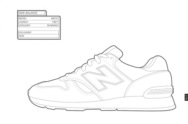 Кроссовки для срисовки спереди