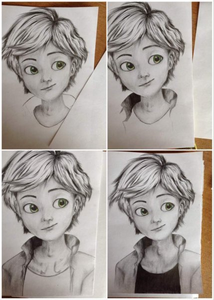 Рисуется Эдриан Агрест