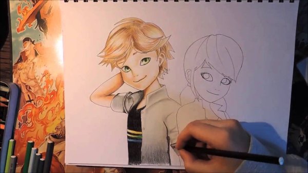 Леди баг скетч