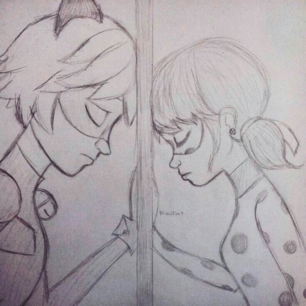 Леди баг для срисовки легко