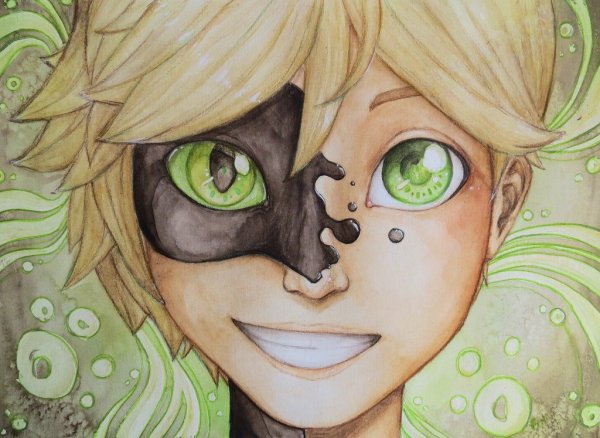 Маринетт и Адриан для срисовки