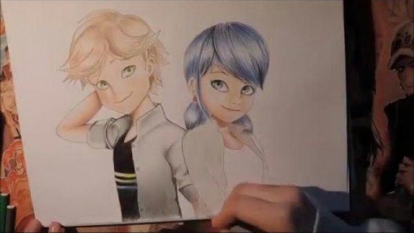 Маринетт рисунок карандашом для срисовки