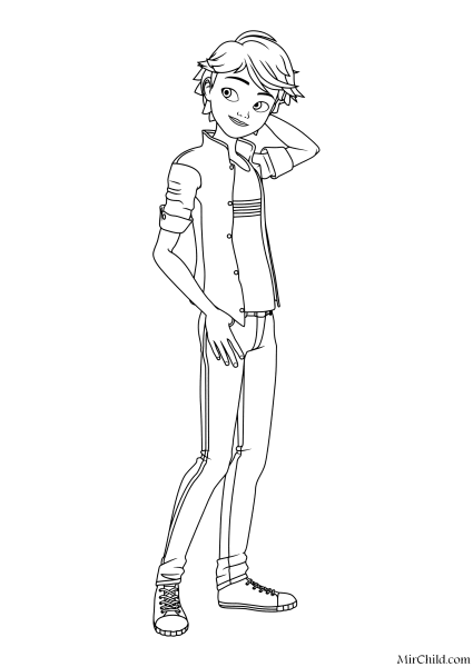 Эдриан леди баг раскраска