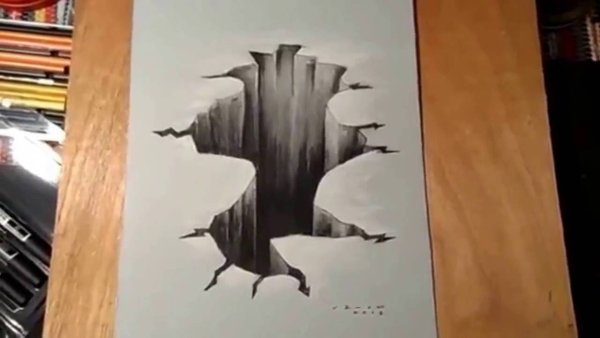 Рисование горы в старшей группе