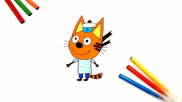 Три кота Коржик Карамелька