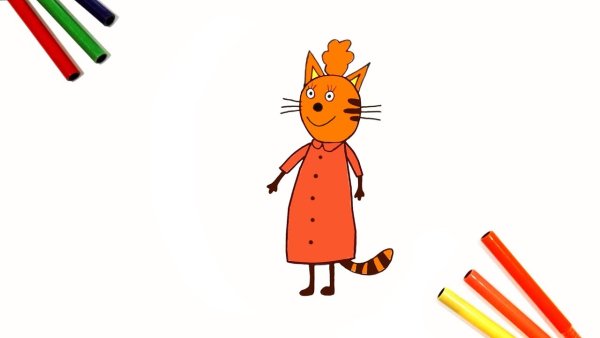 Три кота Карамелька с папой