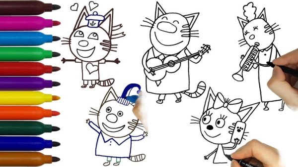 Коржик рисовать пошагово