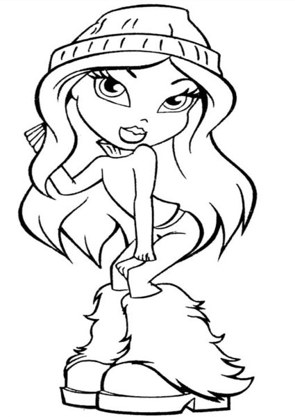 Раскраска братц Ясмин