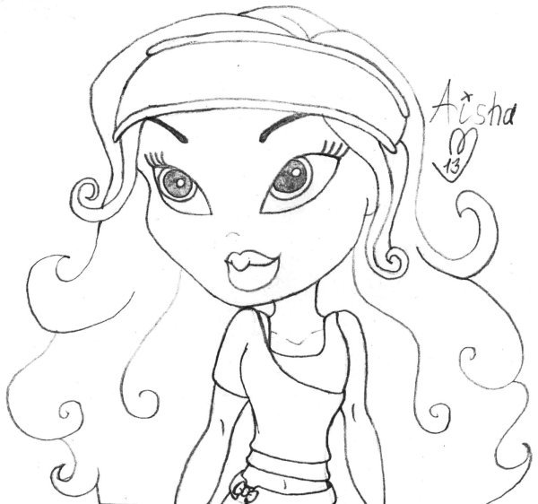 Братц рисунки красивые карандашом