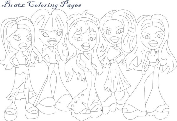 Раскраски братц рок ангелы
