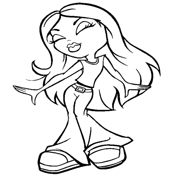 Раскраски братц зимние