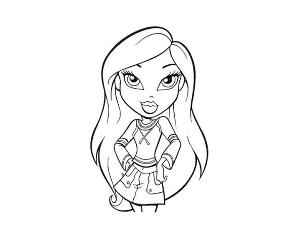 Раскраски Bratz Хлоя