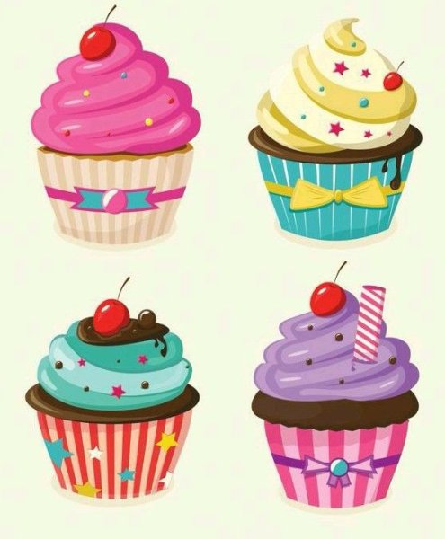 Кекс трафарет