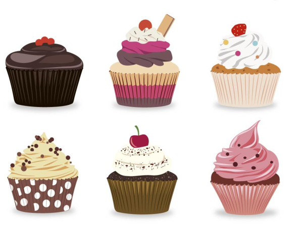 Кекс рисунок пошагово