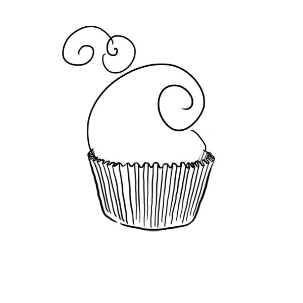 Скетчи тортиков и кексиков