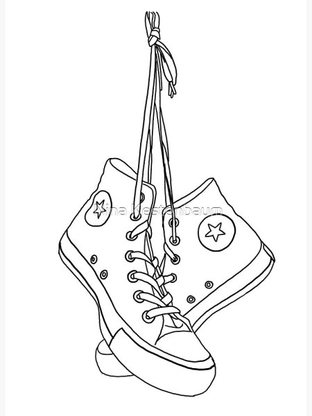 Кеды конверсы рисунок