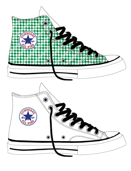 Конверсы карандашом