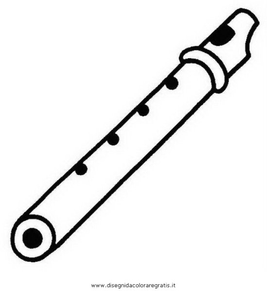 Свирель музыкальный инструмент раскраска для детей