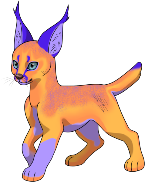 Каракал мультяшный