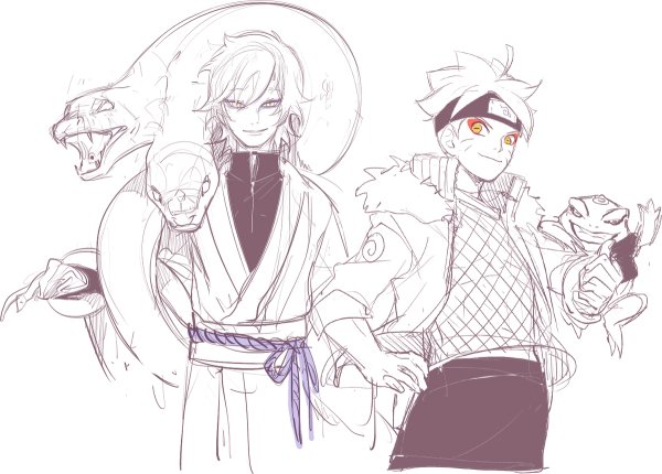 Мицуки и Боруто Манга