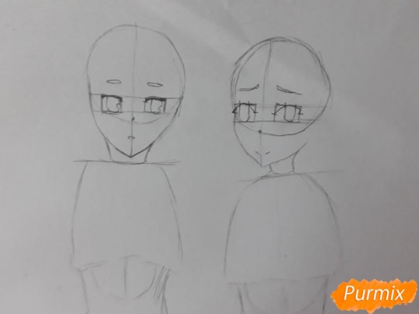 Поэтапное рисование Мицуки