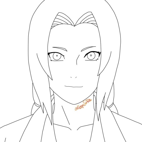 Раскраски Наруто 5 Хокаге