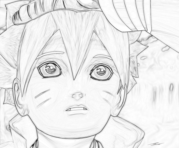 Химавари раскраска