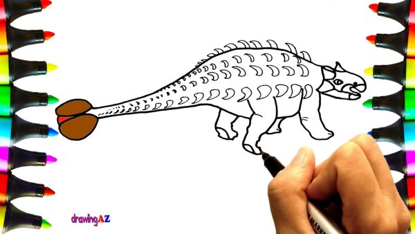 Ankylosaurus draw