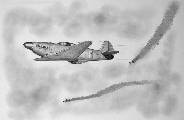 Поэтапное рисование самолета