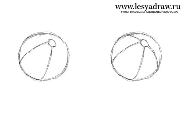 Рисование мяча пошагово