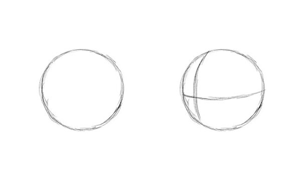 Поэтапное рисование мяча