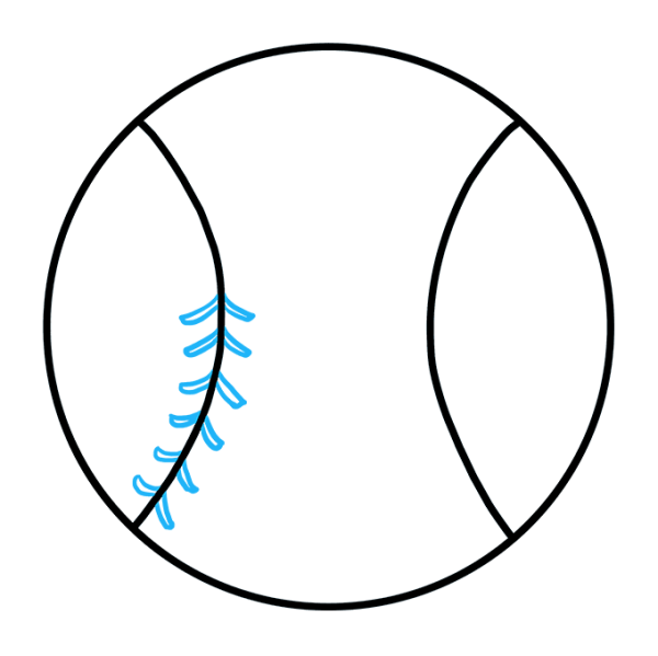 Бейсбольный мяч рисунок