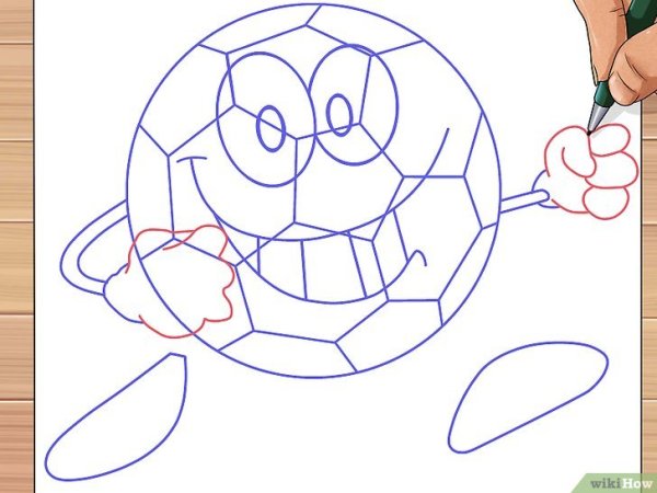 Рисование футбольный мяч старшая группа