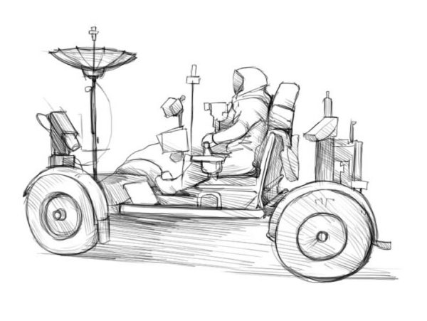 Луноход рисунок