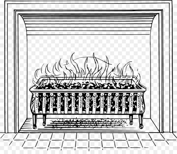 Камин векторный клипарт
