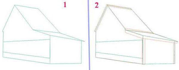 Поэтапное рисование дом