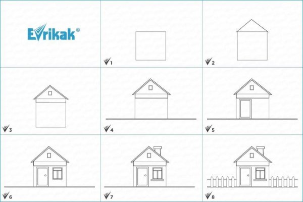 Поэтапное рисование зданий